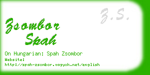 zsombor spah business card